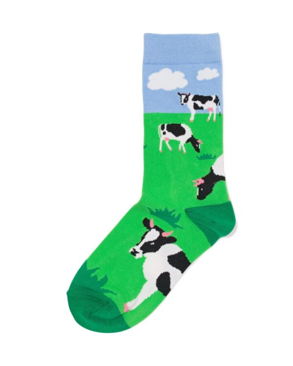 HEMA Sokken Met Katoen Hi There Groen (groen)